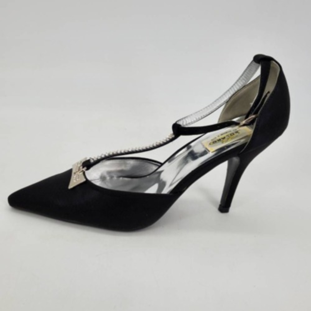 Bolaro By Summer Rio Shoes Womens Sandals Stiletto Heels Black Buckle 9